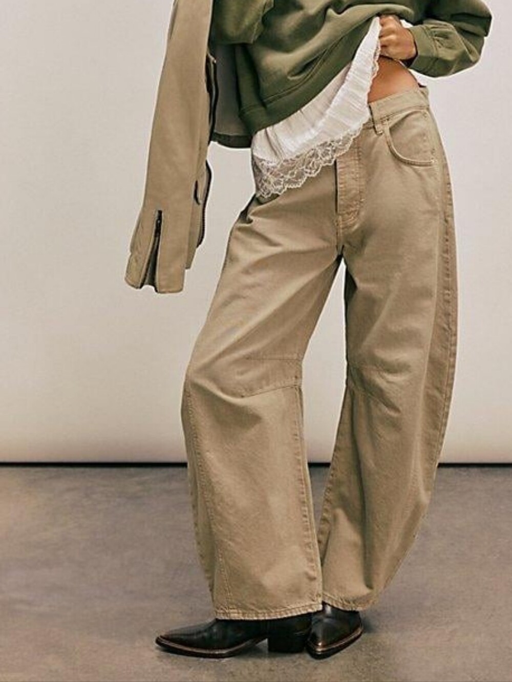Free People Barrel Leg Jeans